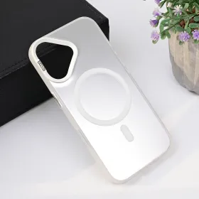 Futrola - maska Magsafe Clear za iPhone 16 6.1 srebrna.