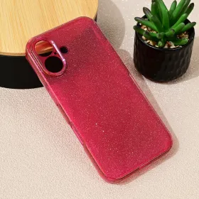 Futrola - maska Sparkle Dust za iPhone 16 6.1 bordo.