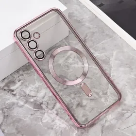 Futrola - maska Magsafe Lux za Samsung A356 Galaxy A35 5G 5G roze.