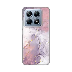 Silikonska futrola - maska print za Xiaomi 14T Pro Pink Marble.