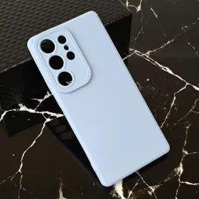 Futrola - maska Teracell Giulietta za Samsung S938 Galaxy S25 Ultra mat svetlo plava.