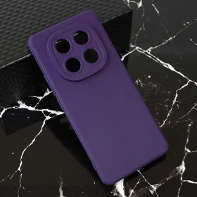 Futrola - maska Teracell Giulietta za Xiaomi Redmi Note 14 Pro 5G mat tamno ljubicasta.