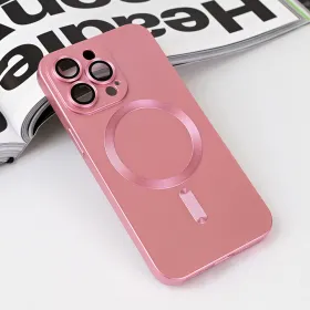 Futrola - maska Magsafe Chrome za iPhone 13 Pro 6.1 roze.