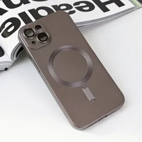 Futrola - maska Magsafe Chrome za iPhone 14 6.1 siva.