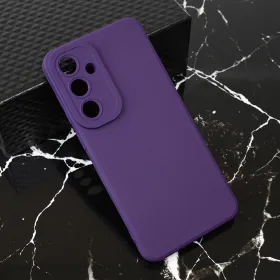 Futrola - maska Teracell Giulietta za Samsung S721B Galaxy S24 FE mat tamno ljubicasta.