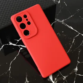 Futrola - maska Teracell Giulietta za Samsung S938 Galaxy S25 Ultra mat crvena.
