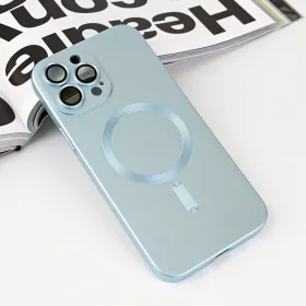 Futrola - maska Magsafe Chrome za iPhone 13 Pro Max 6.7 plava.