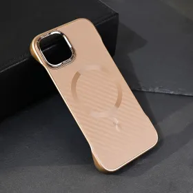 Futrola - maska Magsafe Carbon za iPhone 15 6.1 braon.