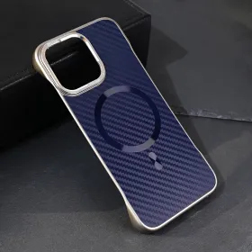 Futrola - maska Magsafe Carbon za iPhone 15 Pro Max 6.7 plava.
