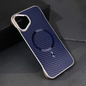Futrola - maska Magsafe Carbon za iPhone 16 Plus 6.7 plava.