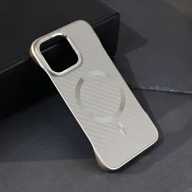 Futrola - maska Magsafe Carbon za iPhone 13 Pro 6.1 siva.