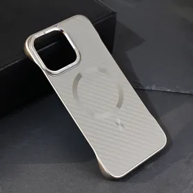 Futrola - maska Magsafe Carbon za iPhone 15 Pro Max 6.7 siva.
