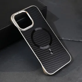 Futrola - maska Magsafe Carbon za iPhone 16 Pro Max 6.9 crna.