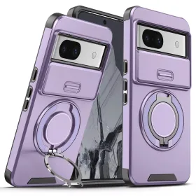 Futrola - maska CamShield Ring stand za Google Pixel 8A ljubicasta.