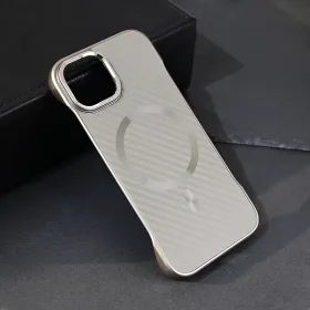 Futrola - maska Magsafe Carbon za iPhone 15 6.1 siva.