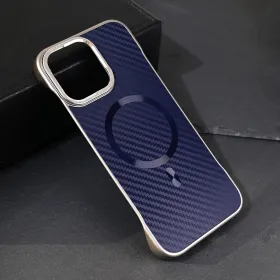 Futrola - maska Magsafe Carbon za iPhone 16 Pro Max 6.9 plava.