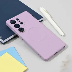 Futrola - maska Teracell Giulietta Magsafe za Samsung S938 Galaxy S25 Ultra ljubicasta.