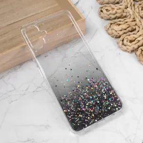 Silikonska futrola - maska Glitter za Samsung A065F Galaxy A06 5G crna.