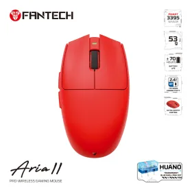 Mis Wireless Gaming Fantech XD7V2 Aria II crveni.