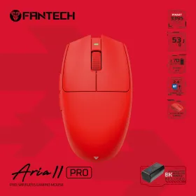 Mis Wireless Gaming Fantech XD7V2P Aria II PRO crveni.