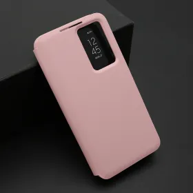 Futrola - maska BI FOLD Smart Window za Samsung Galaxy S22 5G roze (MS).