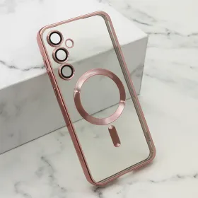 Futrola - maska CAMERA PROTECT MagSafe za Samsung A556 Galaxy A55 5G roze (MS).