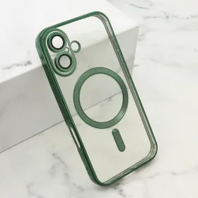 Futrola - maska CAMERA PROTECT MagSafe za iPhone 16 (6.1) zelena (MS).