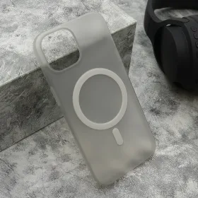 Futrola - maska CLOUD MagSafe za iPhone 15 (6.1) siva (MS).
