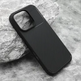 Futrola - maska Carbon za iPhone 16 Pro (6.3) crna (MS).
