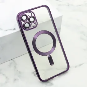 Futrola - maska CAMERA PROTECT MagSafe za iPhone 12 Pro Max (6.7) ljubicasta (MS).
