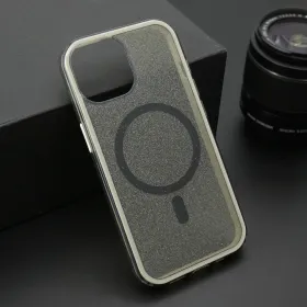 Futrola - maska CRYSTAL MagSafe za iPhone 15 (6.1) crna (MS).