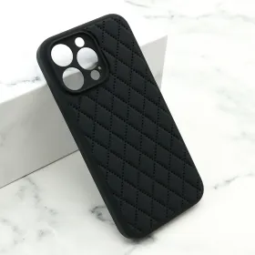 Futrola - maska COLORFUL DIAMOND za iPhone 14 Pro Max (6.7) crna (MS).