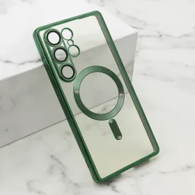 Futrola - maska CAMERA PROTECT MAGSAFE za Samsung S938 Galaxy S25 Ultra 5G zelena (MS).