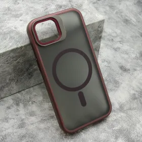 Futrola - maska DARK DROP MagSafe za iPhone 16E (6.1) bordo (MS).