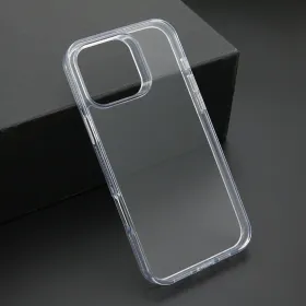 Futrola - maska COLOR FRAME za iPhone 16 Pro Max (6.9) srebrna (providna) (MS).