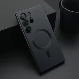 Futrola - maska ELEGANT MAGSAFE za Samsung S928 Galaxy S24 Ultra 5G crna (MS).