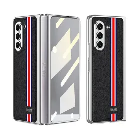 Futrola - maska ELEGANT RED LINE za Samsung F946 Galaxy Z Fold 5 5G crna (GKK case) (MS).