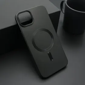 Futrola - maska ELEGANT MAGSAFE za iPhone 15 Plus (6.7) crna (MS).
