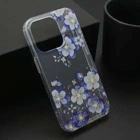 Futrola - maska FLOWER za iPhone 15 Pro (6.1) DZF8 (MS).