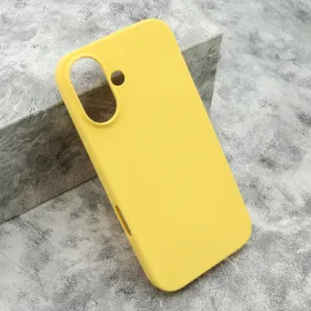 Futrola - maska GENTLE COLOR za iPhone 16 (6.1) zuta (MS).