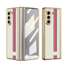 Futrola - maska ELEGANT RED LINE za Samsung F946 Galaxy Z Fold 5 5G zlatna (GKK case) (MS).