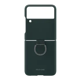 Futrola - maska Elegant Fold design za Samsung F721B Samsung F721 Galaxy Z Flip 4 tamno zelena (MS).