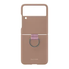 Futrola - maska Elegant Fold design za Samsung F721B Samsung F721 Galaxy Z Flip 4 roze (MS).