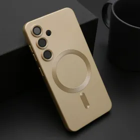 Futrola - maska ELEGANT MAGSAFE za Samsung S931 Galaxy S25 5G zlatna (MS).