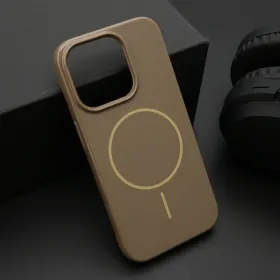 Futrola - maska JELLY MagSafe za iPhone 15 Pro (6.1) tamno zlatna (MS).