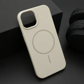 Futrola - maska JELLY MagSafe za iPhone 15 (6.1) titanijum (MS).