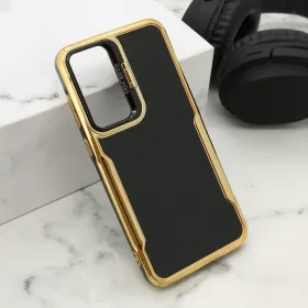 Futrola - maska GOLD LUXE za Samsung A356 Galaxy A35 5G/A556 Galaxy A55 5G crna (MS).