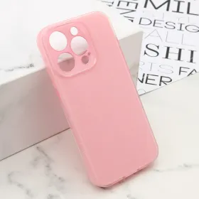 Futrola - maska GLOW SHINING za iPhone 15 Pro (6.1) svetlo roze (MS).