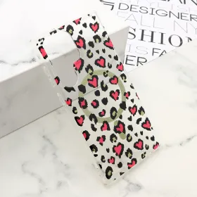 Futrola - maska LEOPARD MagSafe za Samsung Galaxy S23 Ultra 5G roze (MS).