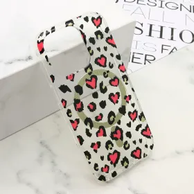 Futrola - maska LEOPARD MagSafe za iPhone 16 Pro (6.3) roze (MS).